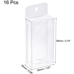 Unique Plastic Retail Boxes Protective Film Plastic Gift Boxes - Clear 50x50x100mm Unique Plastic Retail Boxes Protective Film Plastic Gift Boxes - Clear 50x50x100mm
