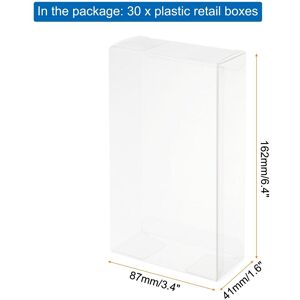 Unique Plastic Retail Boxes Gift Box with Protecting Film for Candy, Cookies, Christmas, Wedding - Clear 3.4 Unique Plastic Retail Boxes Gift Box with Protecting Film for Candy, Cookies, Christmas, Wedding - Clear 3.4