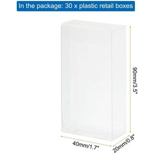 Unique Plastic Retail Boxes Gift Box with Protecting Film for Candy, Cookies, Christmas, Wedding - Clear 1.7 Unique Plastic Retail Boxes Gift Box with Protecting Film for Candy, Cookies, Christmas, Wedding - Clear 1.7