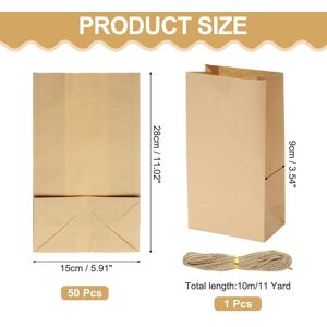 Unique Kraft Paper Treat Bags, Greaseproof Kraft Candy Bags Favor Gift Bags with Jute Rope Soap Wrappers for Homemade Soap Gift Crafts Brown 11 Unique Kraft Paper Treat Bags, Greaseproof Kraft Candy Bags Favor Gift Bags with Jute Rope Soap Wrappers for Homemade Soap Gift Crafts Brown 11
