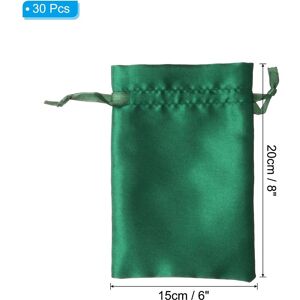 Unique Satin Bags with Drawstring, 30 Pack 6x8 Inch Wedding Favor Bags Green 0.1 In. W X 0.1 In. H X 0.0 In. D Unique Satin Bags with Drawstring, 30 Pack 6x8 Inch Wedding Favor Bags Green 0.1 In. W X 0.1 In. H X 0.0 In. D
