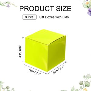 Unique Gift Boxes, Square Cardboard Craft Box with Lids, Favor Treat Candy Container for Gift Wrapping, Wedding, Holiday - 4.7 Yellow 4.7 Unique Gift Boxes, Square Cardboard Craft Box with Lids, Favor Treat Candy Container for Gift Wrapping, Wedding, Holiday - 4.7 Yellow 4.7