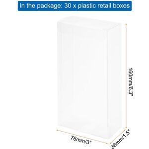 Unique Plastic Retail Boxes Gift Box with Protecting Film for Candy, Cookies, Christmas, Wedding - Clear 3 Unique Plastic Retail Boxes Gift Box with Protecting Film for Candy, Cookies, Christmas, Wedding - Clear 3