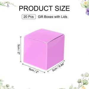 Unique Gift Boxes, Square Cardboard Craft Box with Lids, Favor Treat Candy Container for Gift Wrapping, Holiday, Party Supplies - 2 Purple 2 Unique Gift Boxes, Square Cardboard Craft Box with Lids, Favor Treat Candy Container for Gift Wrapping, Holiday, Party Supplies - 2 Purple 2