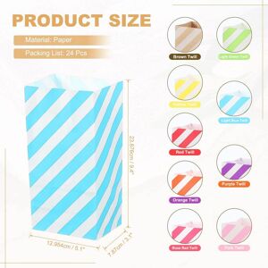 Unique Party Favor Bag, Mini Paper Candy Bags Gift Treat Celebration Halloween Goody Party with Stickers Light Blue Twill 3.5x2.4x7.1 Inch Unique Party Favor Bag, Mini Paper Candy Bags Gift Treat Celebration Halloween Goody Party with Stickers Light Blue Twill 3.5x2.4x7.1 Inch