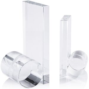 Zodax Carmac Rolled Crystal Glass Bookends, Set of 2 Clear 3.75 In. L X 3.75 In. W X 8.0 In. H Zodax Carmac Rolled Crystal Glass Bookends, Set of 2 Clear 3.75 In. L X 3.75 In. W X 8.0 In. H