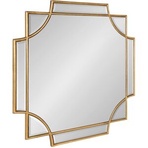 Kate and Laurel Minuette Traditional Decorative Framed Wall Mirror Gold 24x24 Kate and Laurel Minuette Traditional Decorative Framed Wall Mirror Gold 24x24