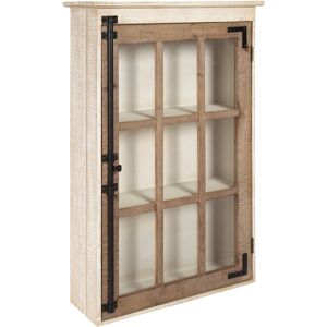 Kate and Laurel Hutchins Decorative Wood Wall Cabinet Rustic Brown One Door Cabinet Kate and Laurel Hutchins Decorative Wood Wall Cabinet Rustic Brown One Door Cabinet