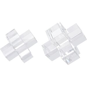 Atlas Lighting and Home Atlas Addition Crystal Glass Set of 2 Bookends - Set of 2 Clear Set of 2 Atlas Lighting and Home Atlas Addition Crystal Glass Set of 2 Bookends - Set of 2 Clear Set of 2
