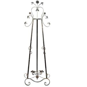 DesignStyles Decorative Metal Easel Stand Floral Accents Pewter 22.0 In. X 21.0 In. X 60.0 In. DesignStyles Decorative Metal Easel Stand Floral Accents Pewter 22.0 In. X 21.0 In. X 60.0 In.
