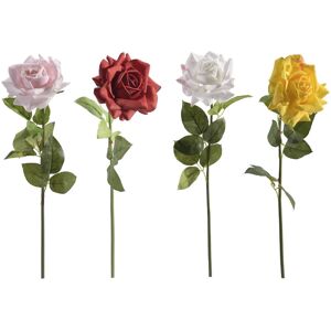 IH Casa Decor Artificial Real Touch Open Rose With Long Stem Asstd - Set of 8 Beige IH Casa Decor Artificial Real Touch Open Rose With Long Stem Asstd - Set of 8 Beige