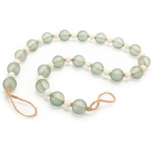 Melrose International Green Glass and Wood Bead Garland (Set of 2) Green Set of 2 Melrose International Green Glass and Wood Bead Garland (Set of 2) Green Set of 2