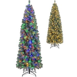 Costway 4.5/6.5/7.5/9 FT Artificial Xmas Tree with 256/556/724/1168 Blue 7.5 FT Costway 4.5/6.5/7.5/9 FT Artificial Xmas Tree with 256/556/724/1168 Blue 7.5 FT