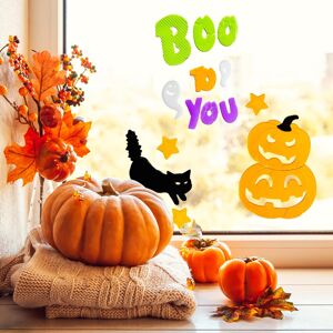 Northlight Boo To You Halloween Gel Window Clings - 14-Piece Silver 0.25 In. L X 19.5 In. W X 6.0 In. H Northlight Boo To You Halloween Gel Window Clings - 14-Piece Silver 0.25 In. L X 19.5 In. W X 6.0 In. H