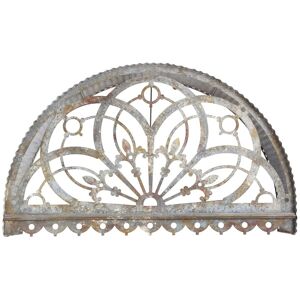 Storied Home Decorative Metal Cutout Canopy Wall Decor Grey 39.25 In. L X 9.75 In. W X 23.5 In. H Storied Home Decorative Metal Cutout Canopy Wall Decor Grey 39.25 In. L X 9.75 In. W X 23.5 In. H