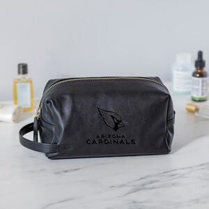 Evergreen Arizona Cardinals, Hybrid Leather Lined Toiletry Bag with Handle, Black Black 6.9 In. L X 0.75 In. W X 4.0 In. H Evergreen Arizona Cardinals, Hybrid Leather Lined Toiletry Bag with Handle, Black Black 6.9 In. L X 0.75 In. W X 4.0 In. H