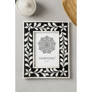 GAURI KOHLI Sirohi Bone Inlay Picture Frame Black 5x7 GAURI KOHLI Sirohi Bone Inlay Picture Frame Black 5x7