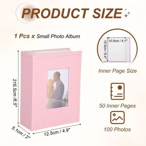 Unique Small Photo Album, 6.5x4.9 Pink 0.01 In. W X 0.01 In. H X 0.01 In. D Unique Small Photo Album, 6.5x4.9 Pink 0.01 In. W X 0.01 In. H X 0.01 In. D