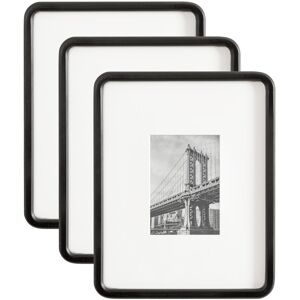 Kate and Laurel Inglewood Picture Frame Set Black 11x14 matted to 5x7 Kate and Laurel Inglewood Picture Frame Set Black 11x14 matted to 5x7
