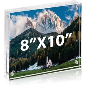 BP4U 8x10 Acrylic Picture Frames, Tabletop Magnetic Freestanding Photo Frames for Hoem/Office Desktop Display Clear 1-Pack BP4U 8x10 Acrylic Picture Frames, Tabletop Magnetic Freestanding Photo Frames for Hoem/Office Desktop Display Clear 1-Pack