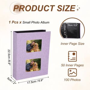 Unique Small Photo Album, 8.9x6.9 Purple 0.01 In. W X 0.01 In. H X 0.01 In. D Unique Small Photo Album, 8.9x6.9 Purple 0.01 In. W X 0.01 In. H X 0.01 In. D