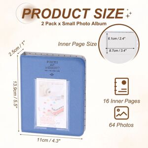 Unique Small Photo Album, Pockets Photo Book with Front Window Dark Blue 0.01 In. W X 0.01 In. H X 0.01 In. D Unique Small Photo Album, Pockets Photo Book with Front Window Dark Blue 0.01 In. W X 0.01 In. H X 0.01 In. D