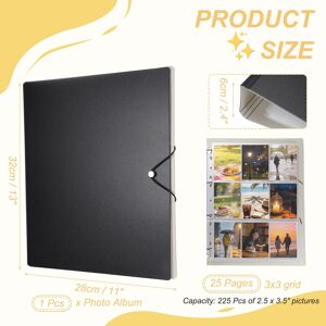 Unique Mini Photo Album, 2.5 x 3.5 Black 0.01 In. W X 0.01 In. H X 0.01 In. D Unique Mini Photo Album, 2.5 x 3.5 Black 0.01 In. W X 0.01 In. H X 0.01 In. D