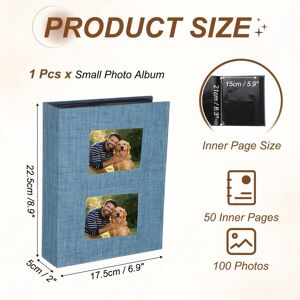 Unique Small Photo Album, 8.9x6.9 Blue 0.01 In. W X 0.01 In. H X 0.01 In. D Unique Small Photo Album, 8.9x6.9 Blue 0.01 In. W X 0.01 In. H X 0.01 In. D