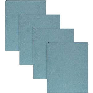 DesignOvation Cydney Set of 4 Fabric Photo Albums Teal 40 Photos DesignOvation Cydney Set of 4 Fabric Photo Albums Teal 40 Photos