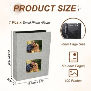 Unique Small Photo Album, 8.9x6.9 Gray 0.01 In. W X 0.01 In. H X 0.01 In. D Unique Small Photo Album, 8.9x6.9 Gray 0.01 In. W X 0.01 In. H X 0.01 In. D