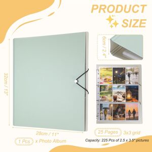 Unique Mini Photo Album, 2.5 x 3.5 Green 0.01 In. W X 0.01 In. H X 0.01 In. D Unique Mini Photo Album, 2.5 x 3.5 Green 0.01 In. W X 0.01 In. H X 0.01 In. D