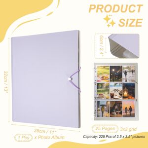Unique Mini Photo Album, 2.5 x 3.5 Purple 0.01 In. W X 0.01 In. H X 0.01 In. D Unique Mini Photo Album, 2.5 x 3.5 Purple 0.01 In. W X 0.01 In. H X 0.01 In. D
