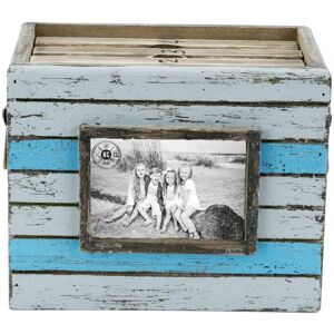 Beachcombers 4x6 Teal & White Photo Album Box Décor Decoration Teal Beachcombers 4x6 Teal & White Photo Album Box Décor Decoration Teal