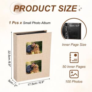 Unique Small Photo Album, 8.9x6.9 Khaki 0.01 In. W X 0.01 In. H X 0.01 In. D Unique Small Photo Album, 8.9x6.9 Khaki 0.01 In. W X 0.01 In. H X 0.01 In. D