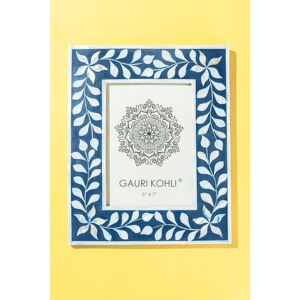GAURI KOHLI Jodhpur Picture Frame, Blue Blue 5x7 GAURI KOHLI Jodhpur Picture Frame, Blue Blue 5x7