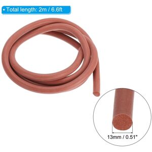Unique Silicone Foam Seal Strip, Round High Density Solid Sponge Rubber Weather Stripping Cord for Sealing Gap Blocker - Red 0.51 Unique Silicone Foam Seal Strip, Round High Density Solid Sponge Rubber Weather Stripping Cord for Sealing Gap Blocker - Red 0.51