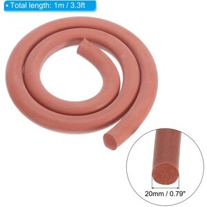 Unique Silicone Foam Seal Strip, Round High Density Solid Sponge Rubber Weather Stripping Cord for Sealing Gap Red 0.79 Unique Silicone Foam Seal Strip, Round High Density Solid Sponge Rubber Weather Stripping Cord for Sealing Gap Red 0.79