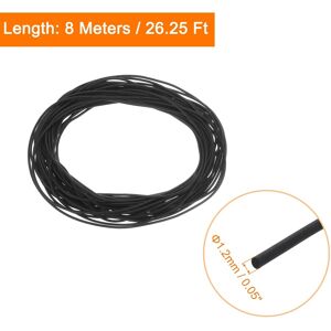 Unique Silicone Foam Seal Strip, Long Sponge Rubber Weather Seal Strip Round Rubber Cord Solid - Black 1.2mm x 8m Unique Silicone Foam Seal Strip, Long Sponge Rubber Weather Seal Strip Round Rubber Cord Solid - Black 1.2mm x 8m