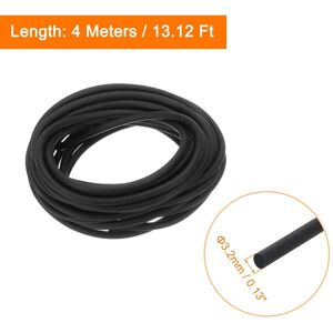 Unique Silicone Foam Seal Strip, Long Sponge Rubber Weather Seal Strip Round Rubber Cord Solid - Black 3.2mm x 4m Unique Silicone Foam Seal Strip, Long Sponge Rubber Weather Seal Strip Round Rubber Cord Solid - Black 3.2mm x 4m