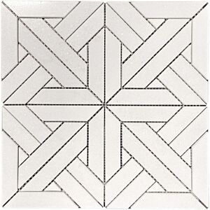 Thassos Marble Square Water Jet Polished Mosaic Tile White Sample Thassos Marble Square Water Jet Polished Mosaic Tile White Sample