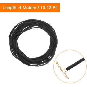 Unique Silicone Foam Seal Strip, Long Sponge Rubber Weather Seal Strip Round Rubber Cord Solid - Black 1.8mm x 4m Unique Silicone Foam Seal Strip, Long Sponge Rubber Weather Seal Strip Round Rubber Cord Solid - Black 1.8mm x 4m