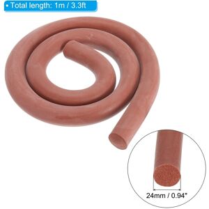 Unique Silicone Foam Seal Strip, Round High Density Solid Sponge Rubber Weather Stripping Cord for Sealing Gap Red 0.94 Unique Silicone Foam Seal Strip, Round High Density Solid Sponge Rubber Weather Stripping Cord for Sealing Gap Red 0.94