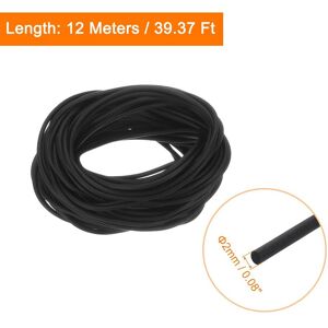 Unique Silicone Foam Seal Strip, Long Sponge Rubber Weather Seal Strip Round Rubber Cord Solid - Black 2mm x 12m Unique Silicone Foam Seal Strip, Long Sponge Rubber Weather Seal Strip Round Rubber Cord Solid - Black 2mm x 12m