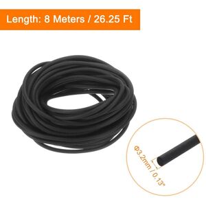 Unique Silicone Foam Seal Strip, Long Sponge Rubber Weather Seal Strip Round Rubber Cord Solid - Black 3.2mm x 8m Unique Silicone Foam Seal Strip, Long Sponge Rubber Weather Seal Strip Round Rubber Cord Solid - Black 3.2mm x 8m