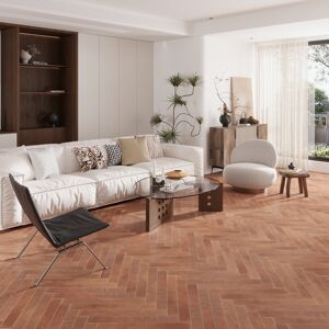 Apollo Tile Cordera 3x24 in. Matte Porcelain Plank Wall and Floor Tile (9.68 sq ft/case, 20-Pack) Sunbaked Terracotta 23.62 In. L X 2.95 In. W Apollo Tile Cordera 3x24 in. Matte Porcelain Plank Wall and Floor Tile (9.68 sq ft/case, 20-Pack) Sunbaked Terracotta 23.62 In. L X 2.95 In. W