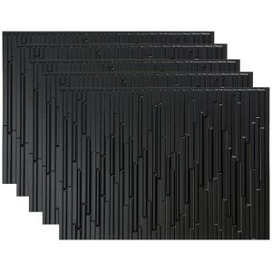 Fasade FASÄDE Skyline Decorative Vinyl Backsplash Panel Matte Black 5 Pack Fasade FASÄDE Skyline Decorative Vinyl Backsplash Panel Matte Black 5 Pack
