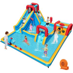 9-in-1 Giant Water Bounce House w/Climbing Wall & 2 Splash Pools with 680W Blower 9-in-1 Giant Water Bounce House w/Climbing Wall & 2 Splash Pools with 680W Blower