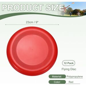 Unique Soft Flying Disc, Sports Flying Discs All Ages Outdoor Flying Disc Training Playing Lightweight Durable Red 12Pcs Unique Soft Flying Disc, Sports Flying Discs All Ages Outdoor Flying Disc Training Playing Lightweight Durable Red 12Pcs