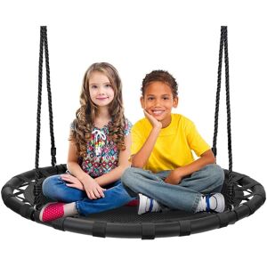 Sorbus Spinner Swing Round Mat Swing – Great for Tree Set, Backyard, Playground, Playroom – Accessories Included (40 Black 63.0 In. L X 40.0 In. W X 40.0 In. H Sorbus Spinner Swing Round Mat Swing – Great for Tree Set, Backyard, Playground, Playroom – Accessories Included (40 Black 63.0 In. L X 40.0 In. W X 40.0 In. H