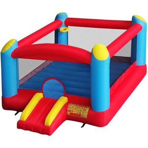 Funormous Enormous Giant Bounce House for Kids, Indoor Outdoor Inflatable Huge Bouncy Castle with Double Basketball Hoops Yellow,Blue,Red 129.0 In. W X 82.0 In. H X 157.0 In. D Funormous Enormous Giant Bounce House for Kids, Indoor Outdoor Inflatable Huge Bouncy Castle with Double Basketball Hoops Yellow,Blue,Red 129.0 In. W X 82.0 In. H X 157.0 In. D